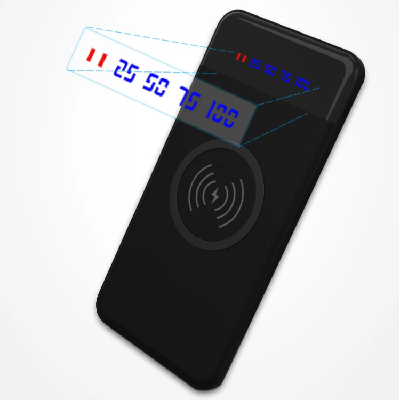 Powerbank 10000mAh For mobile phone Wireless Charger Fast Charger External Battery Portable Charger