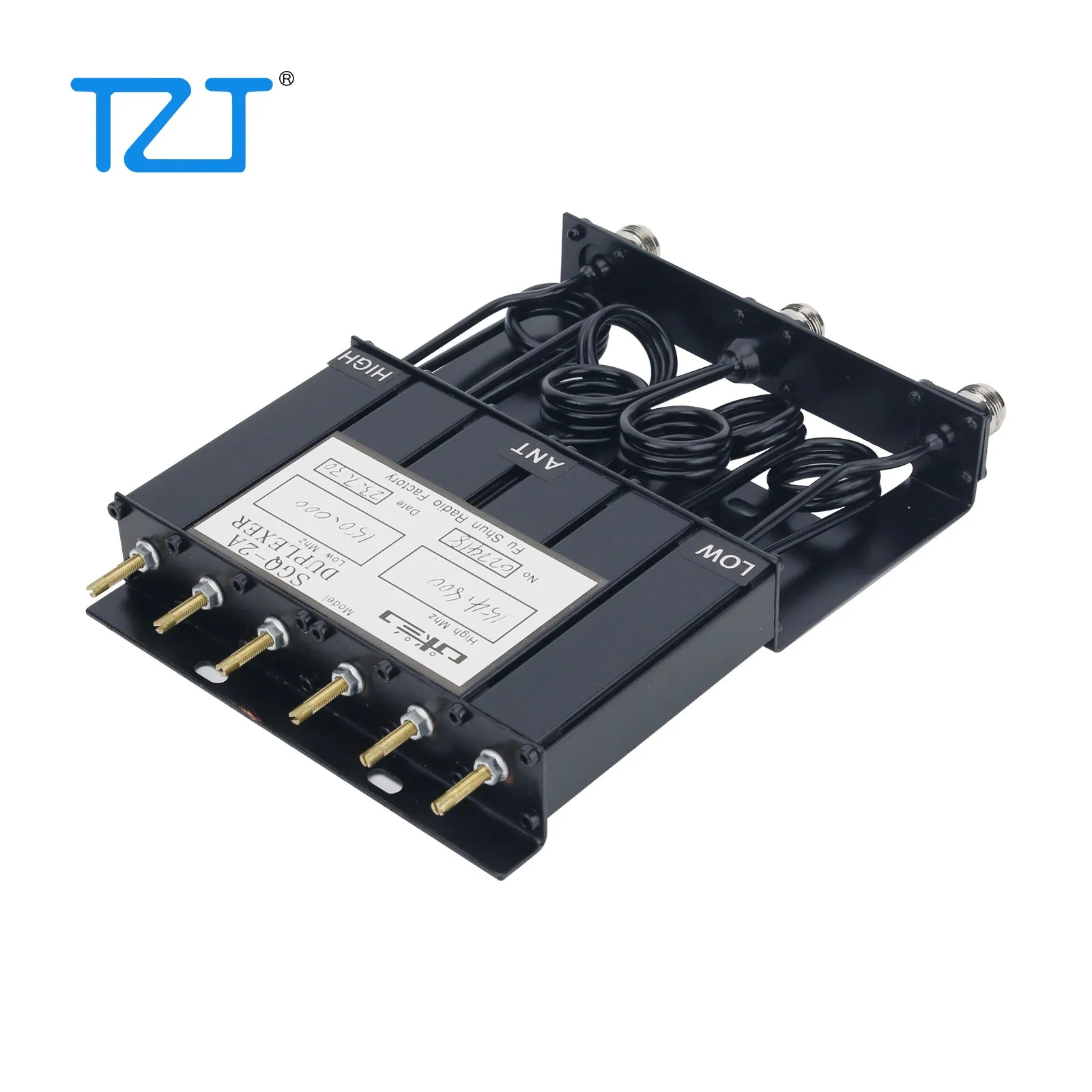 30W VHF 380-520Mhz/UHF 136-180Mhz 6 Cavity Duplexer VHF Repeater Duplexer for Radio Communication Radio Repeater