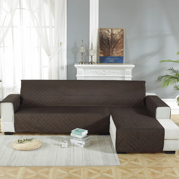 Easy-Going Sofa Slipcover L Shape Pet Sofa Cloth Cover Polyester Plain Dyed Couch Stretch Sofa Covers for Pets