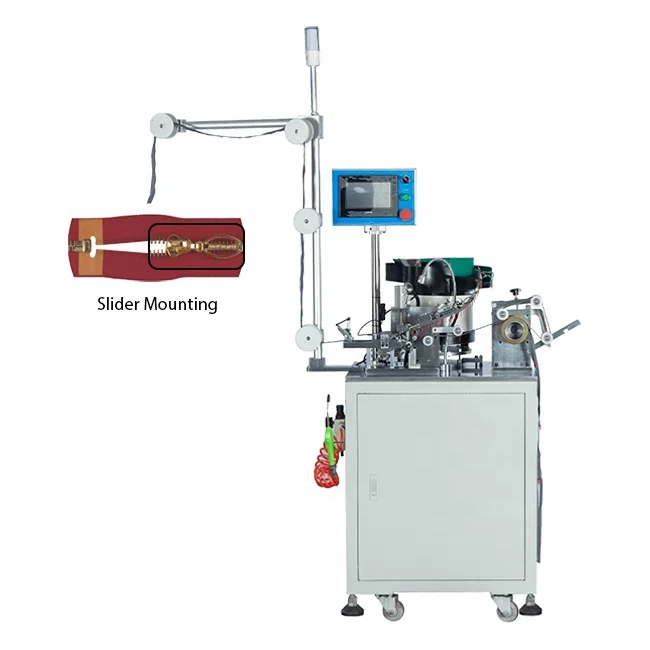 Auto Metal Zipper Slider Mounting Zipper Machine For Standard Slider Puller