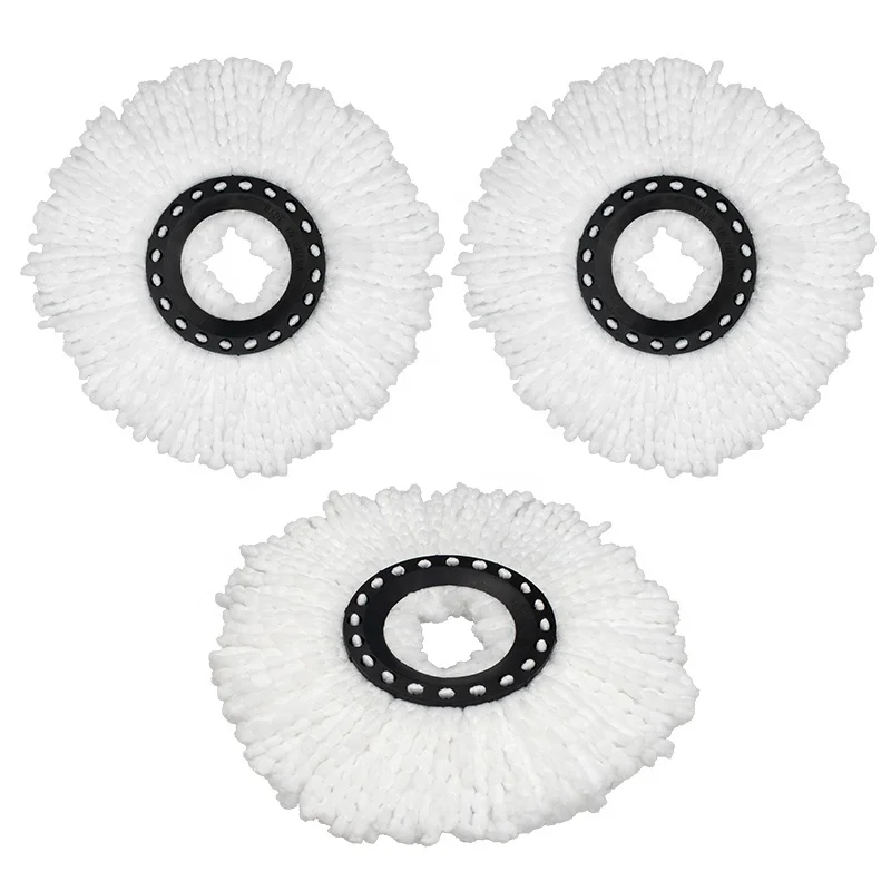 China Popular 360 Rotary Spin Mop Cloth Kitchen Cleaning Lightweight Hardwood Floor Mop Pad