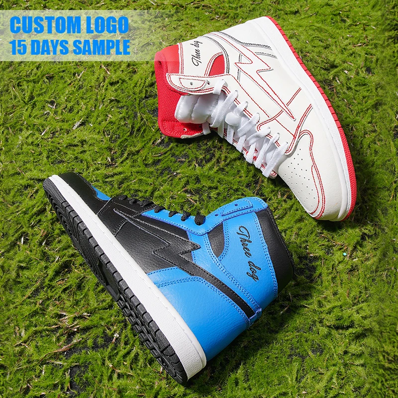 Custom Sneaker Manufacturer Small Orders Genuine Leather Retro Sports Shoes OG AJ Basketball Shoes For Men