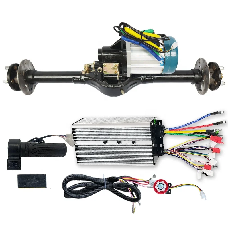 electric rear axle disc brake kit with BL DC motor differential electric tricycle  rear axle modified accessories