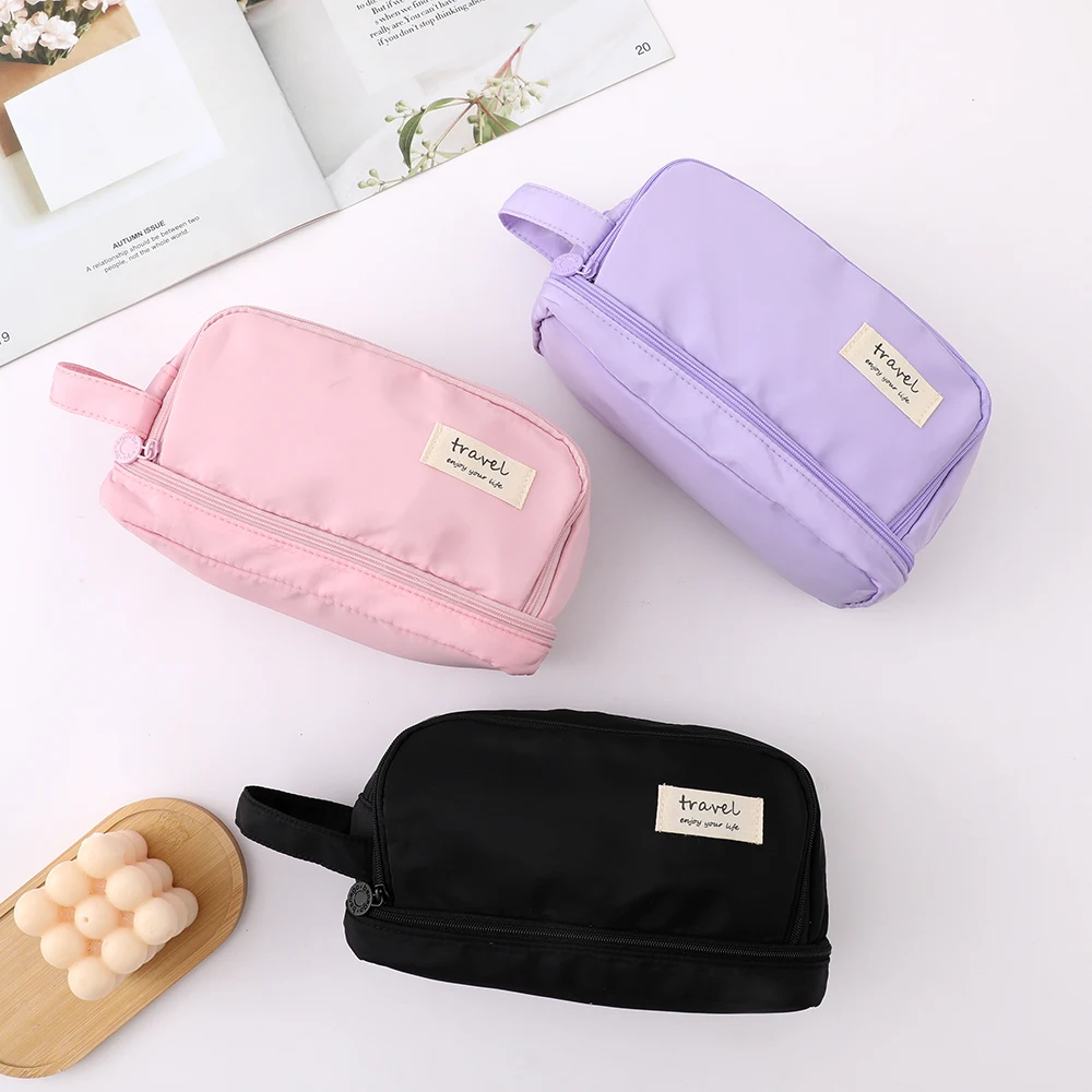 Pencil Case Large Capacity Pencil Pouch Handheld Pen Bag Cosmetic Portable Gift for Office School Teen Girl Boy Men Women Adult