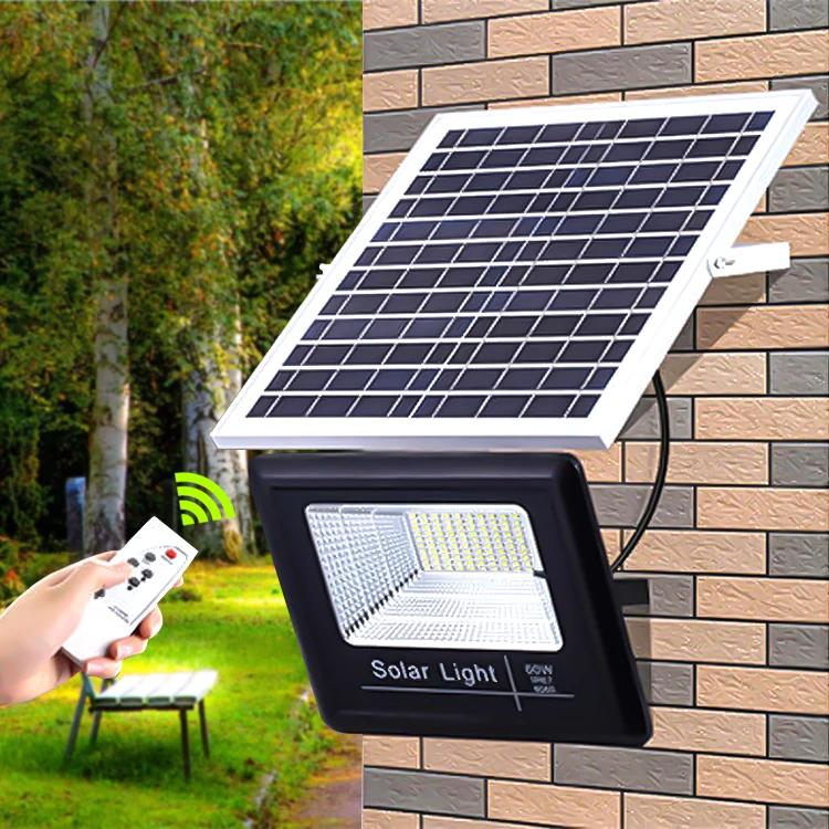Solar Energy 14h Working Time High Power 200W Waterproof IP67 SMD2835 150Leds Garden LED Flood Light With Remote Control