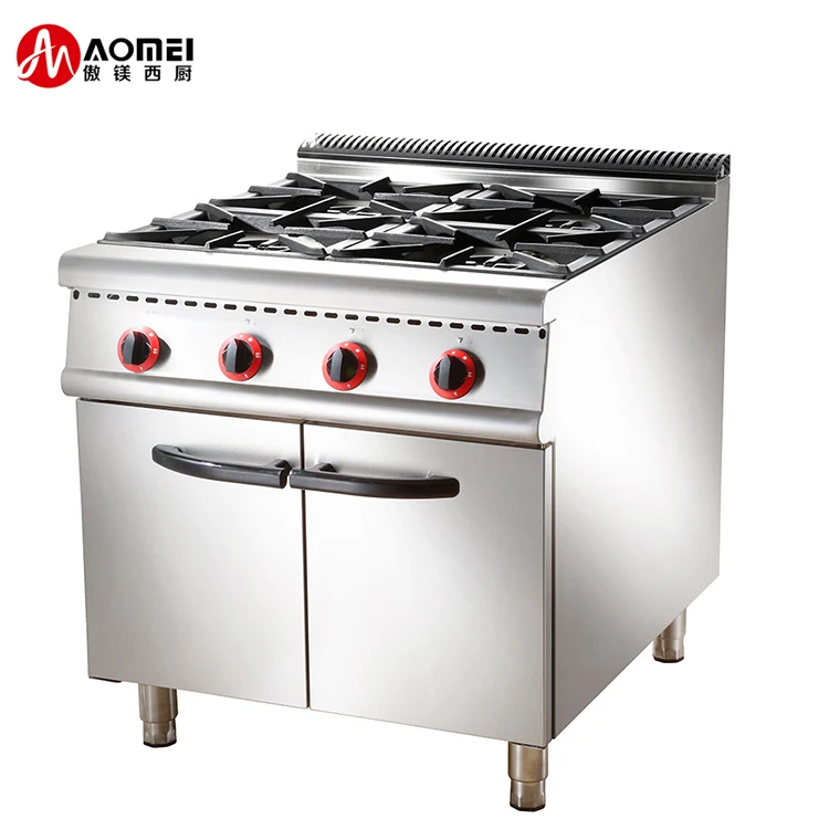 Commerical high quality gas range with 4 / 6 burner &cabinet