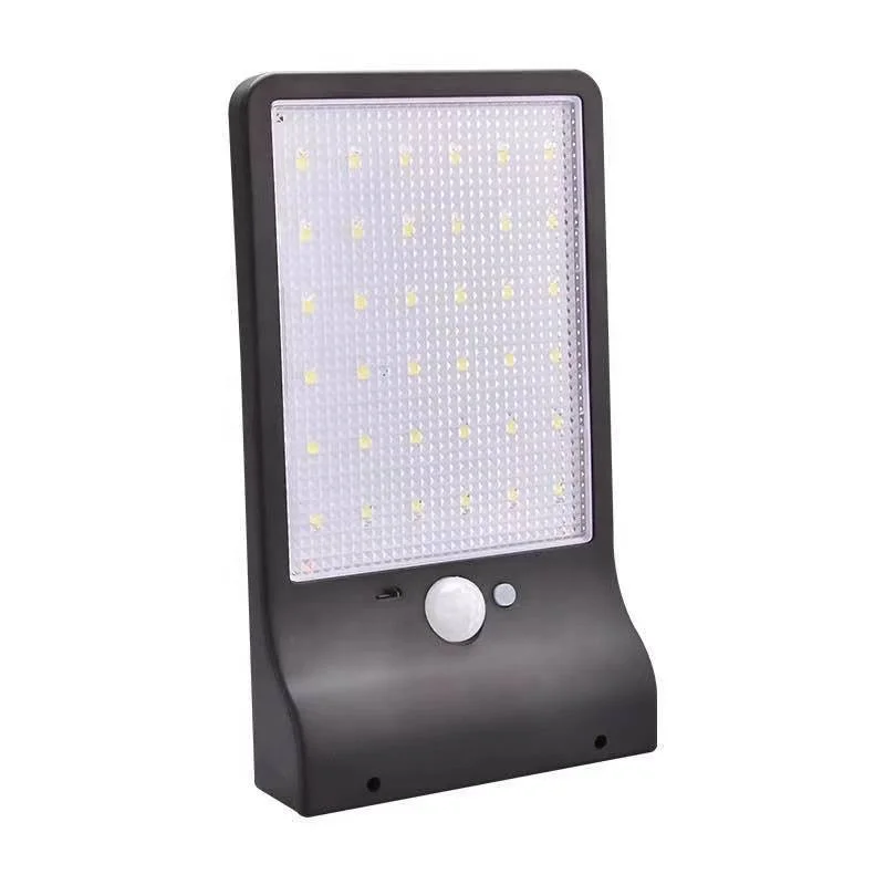 2024 Best Selling Solar Energy Saving Wall Motion Sensor Light Super Bright 48LED Wireless Garden Yard Modern Lamp Wall Mounted