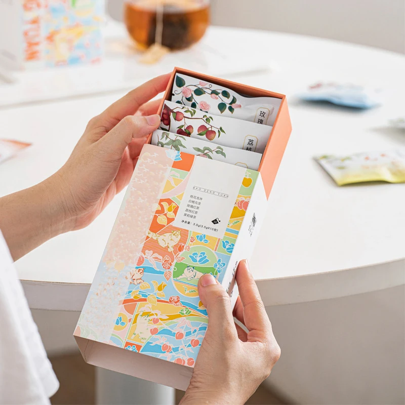 kraft paper boxestea boxes tuck end for coffee beans tea leaf packaging