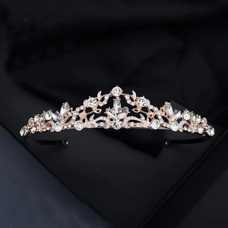 Женская Блестящая повязка для волос TS011, европейская шикарная повязка для волос с блестящими фианитами, свадебные аксессуары для волос невесты