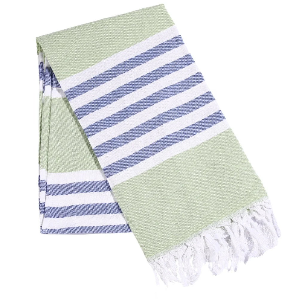 Bohemian Luxury Turkish Jacquard Towel Waffle and Striped Pattern Bath and Beach Towel Sets Free Samples Available