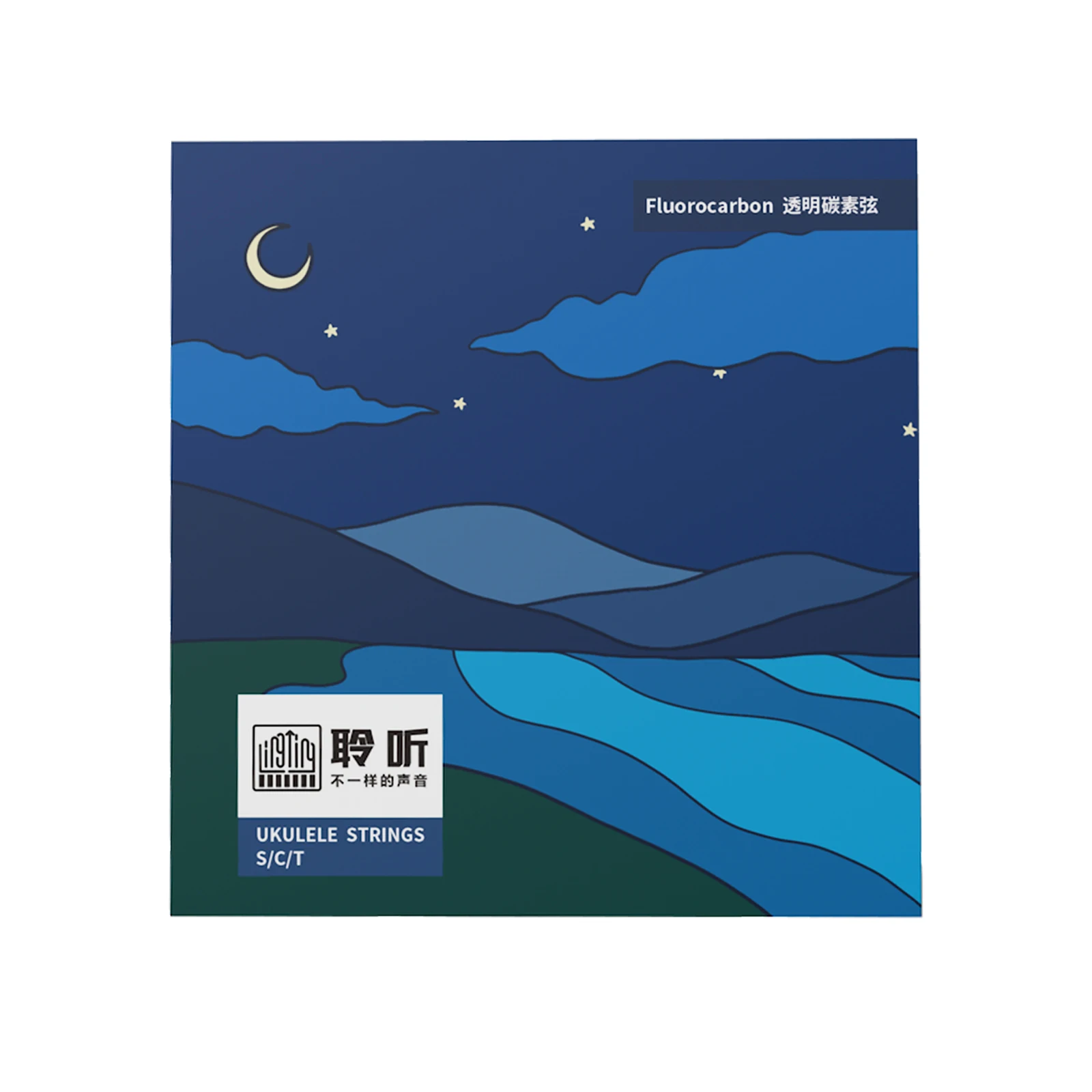 Ukulele Carbon Strings transparent fluorocarbon 4pcs/Set for Soprano (21 Inch)/ Concert (23 Inch)/ Tenor (26 Inch)