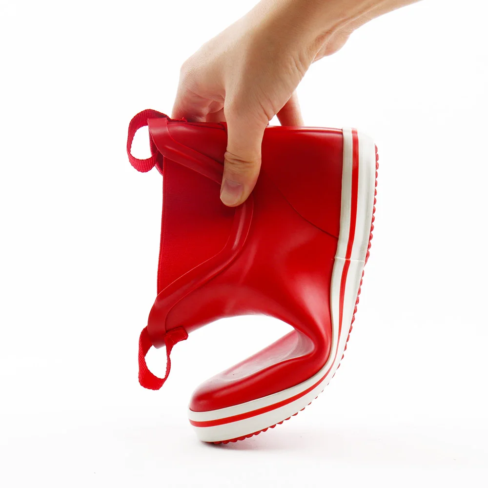 lady ankle short rain boots waterproof wellington boots rain boots