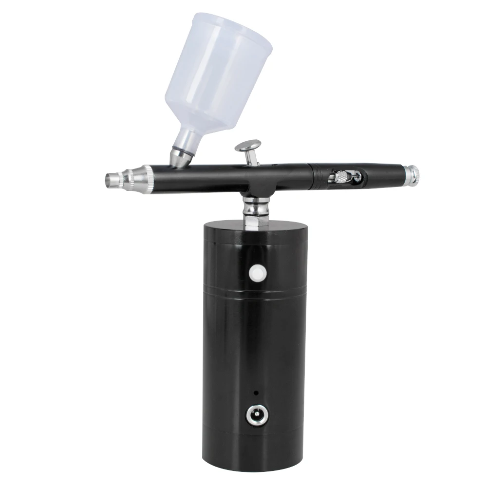 Mini Air Compressor Kit Air-Brush Paint Spray Gun Airbrush For Nail Art Tattoo Craft Cake Face Nano Fog Mist Sprayer