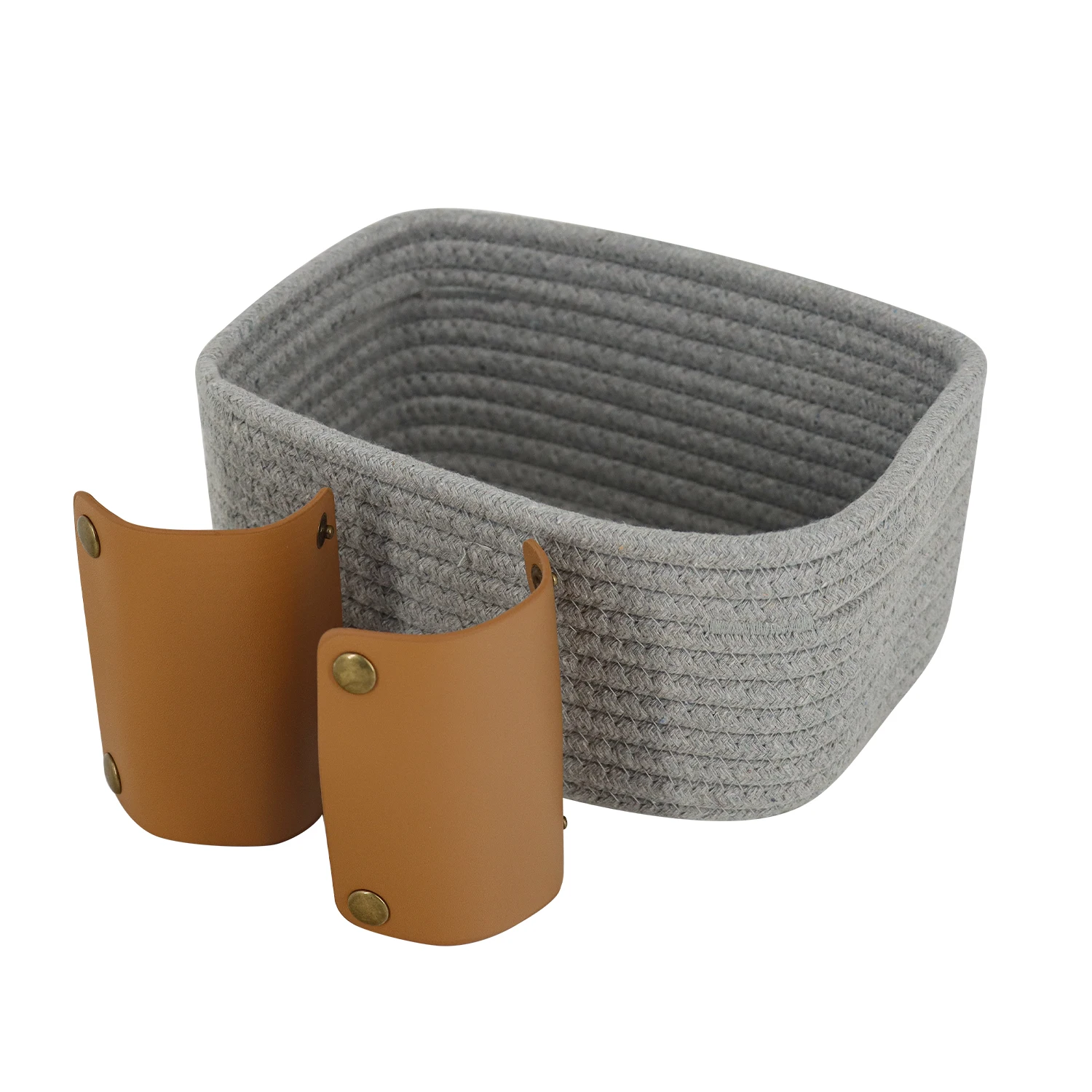 Small Storage Basket For Organizing ,Storage Basket Handmade Cotton Rope Laundry Basket