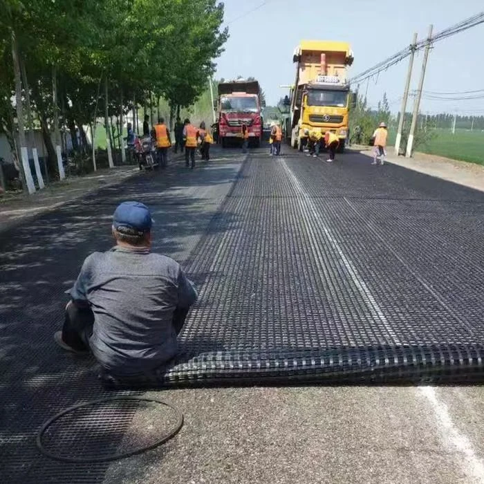 Fiberglass Grid Plastic and PP Reinforced Asphalt Polyester Geogrid for Construction and Paver Pavement