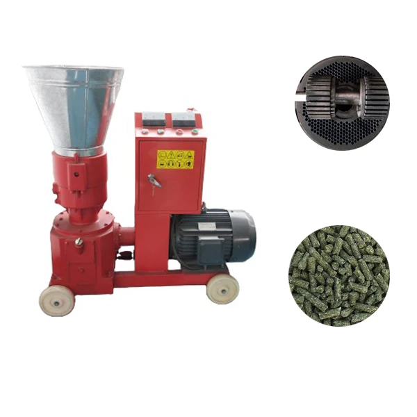 2024R High Productivity Poultry Feed Pellet Making Machine Used Seed Pelleting Machine with Reliable Engine Gear Farms Home Use