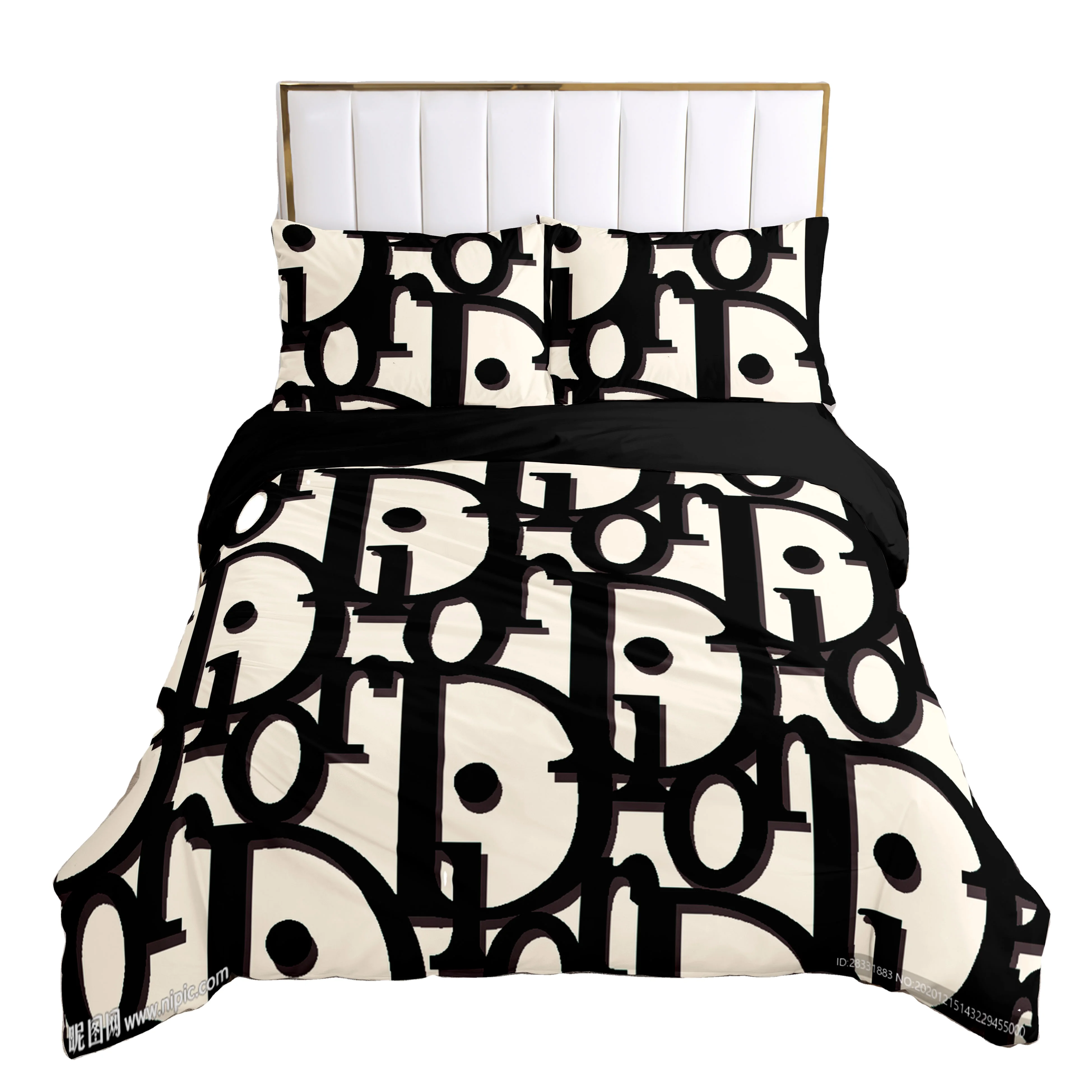 Luxury 3D Duvet Cover Microfiber Bedding Sets Luxury Design 3Pc Printed With Pillow Covers