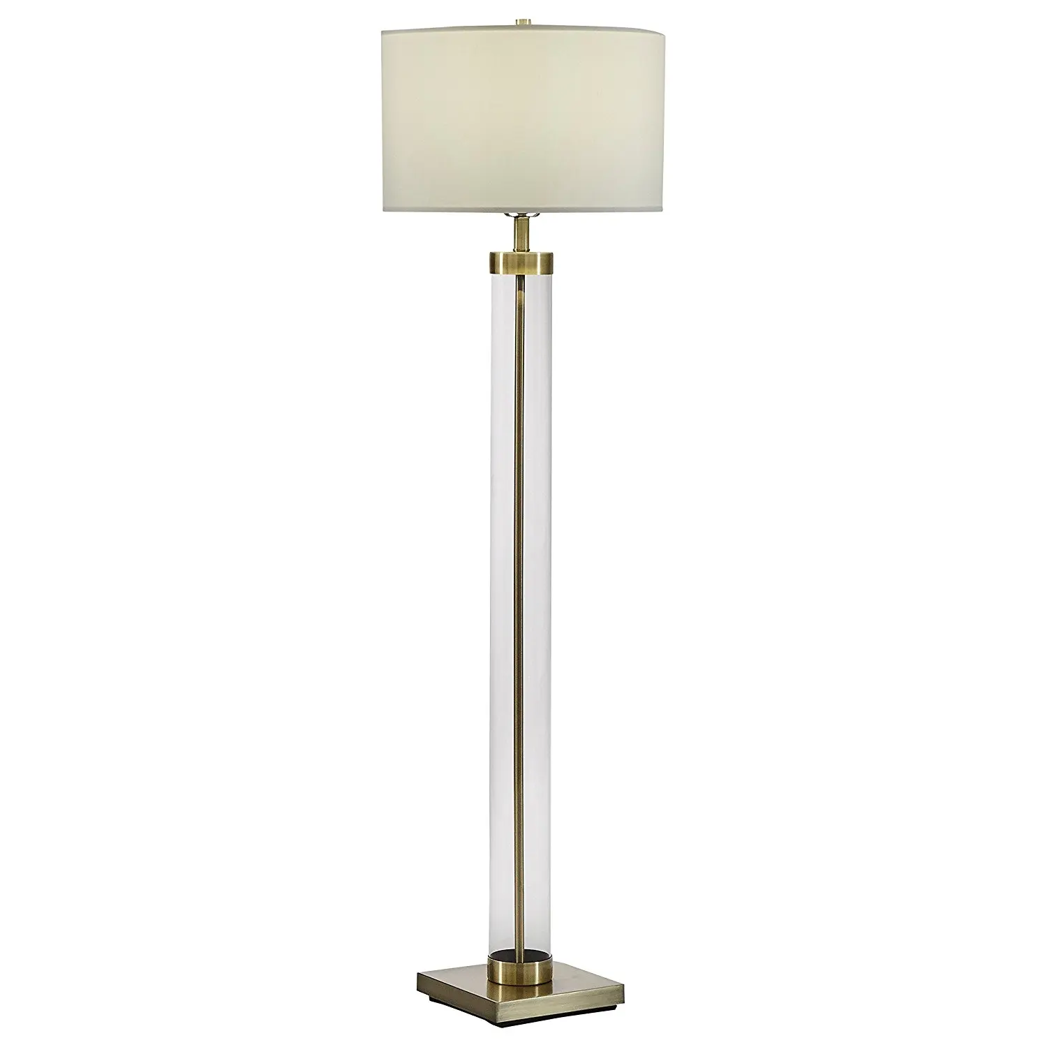 Custom Made Flower Vase Portable Luminaire Glass Floor LED Standing Lamp For Living Room Decor