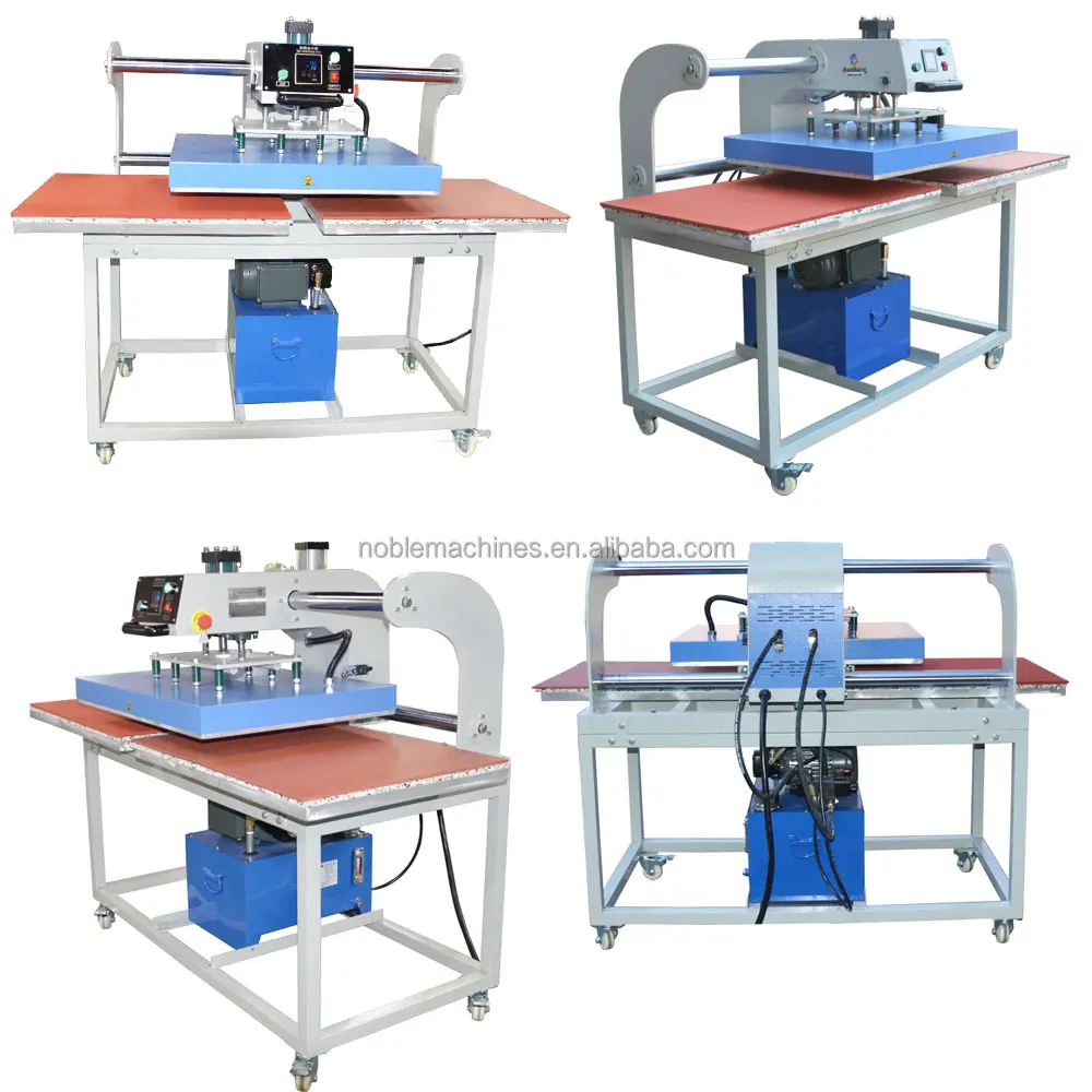 Factory Wholesale Heating Plate Movable Double Station Hydraulic Sublimation Heat Press Machine with Lowest Price 40*60 cm