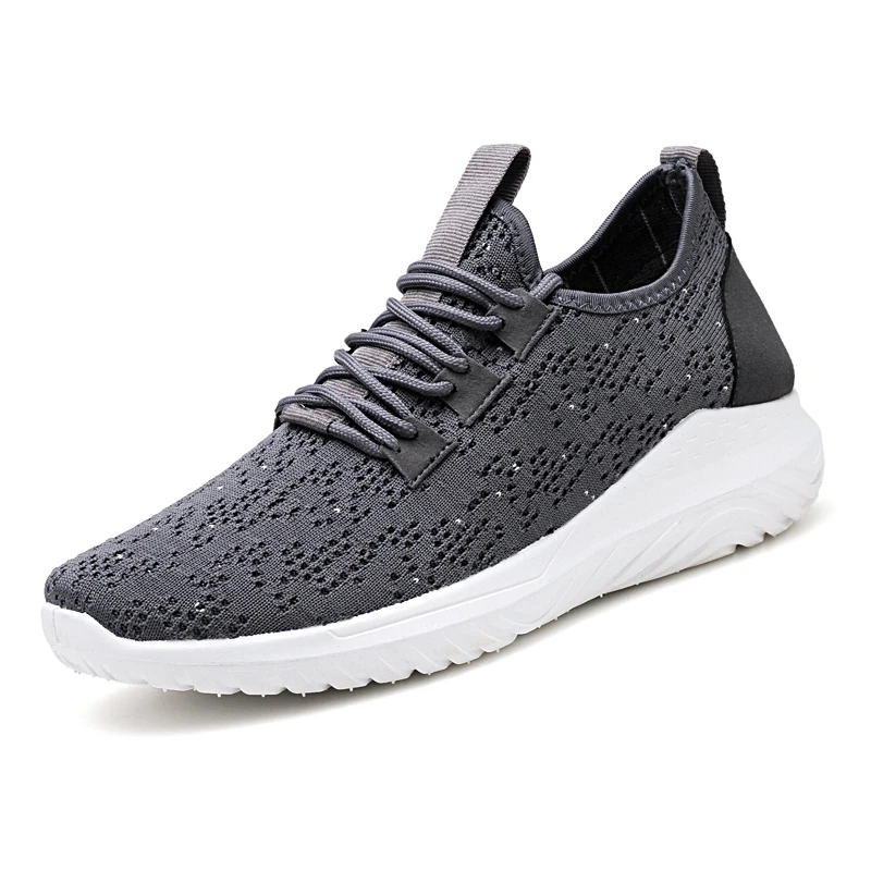 1828  Flying Woven White Sneakers Shoes For Boys Men Casual Running Casual Fitness Trainers Sport Shoes