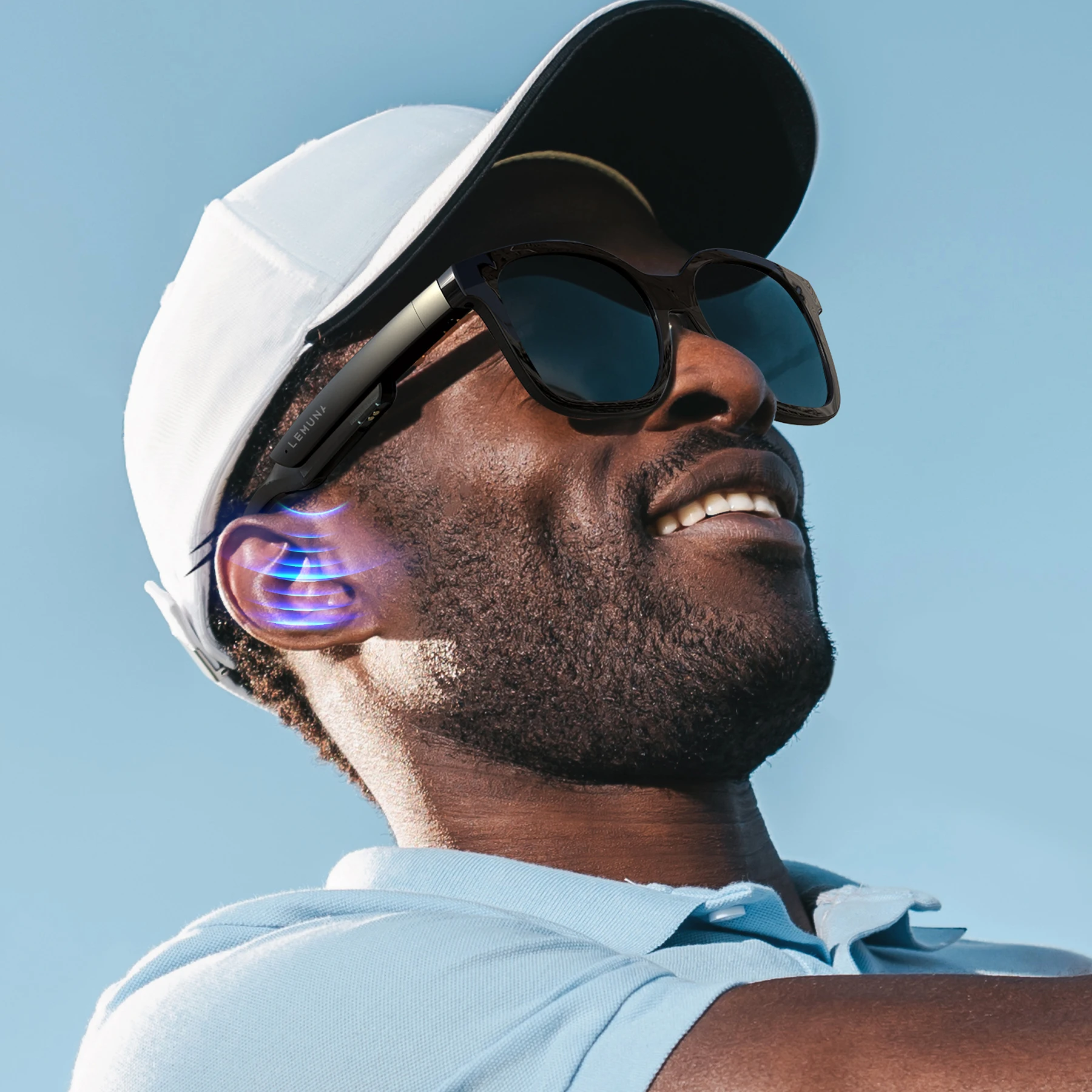 LeMuna Myth 1 smart glasses with open-audio for business outdoor protect from the sun