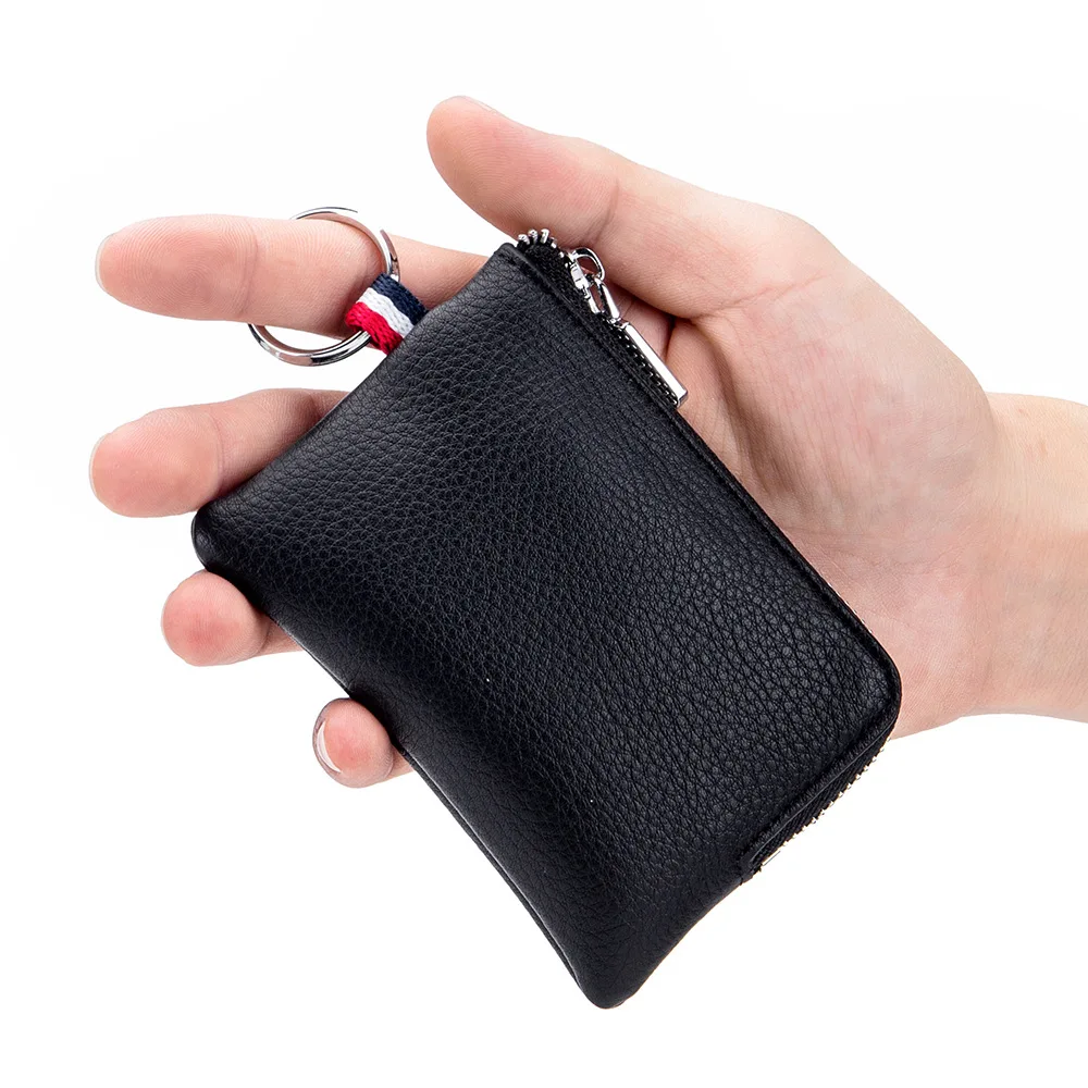 Real Leather Coin Purses Cute Small Portable Change Money Bags Key bag Pocket Wallets Case Mini Pouch Zipper