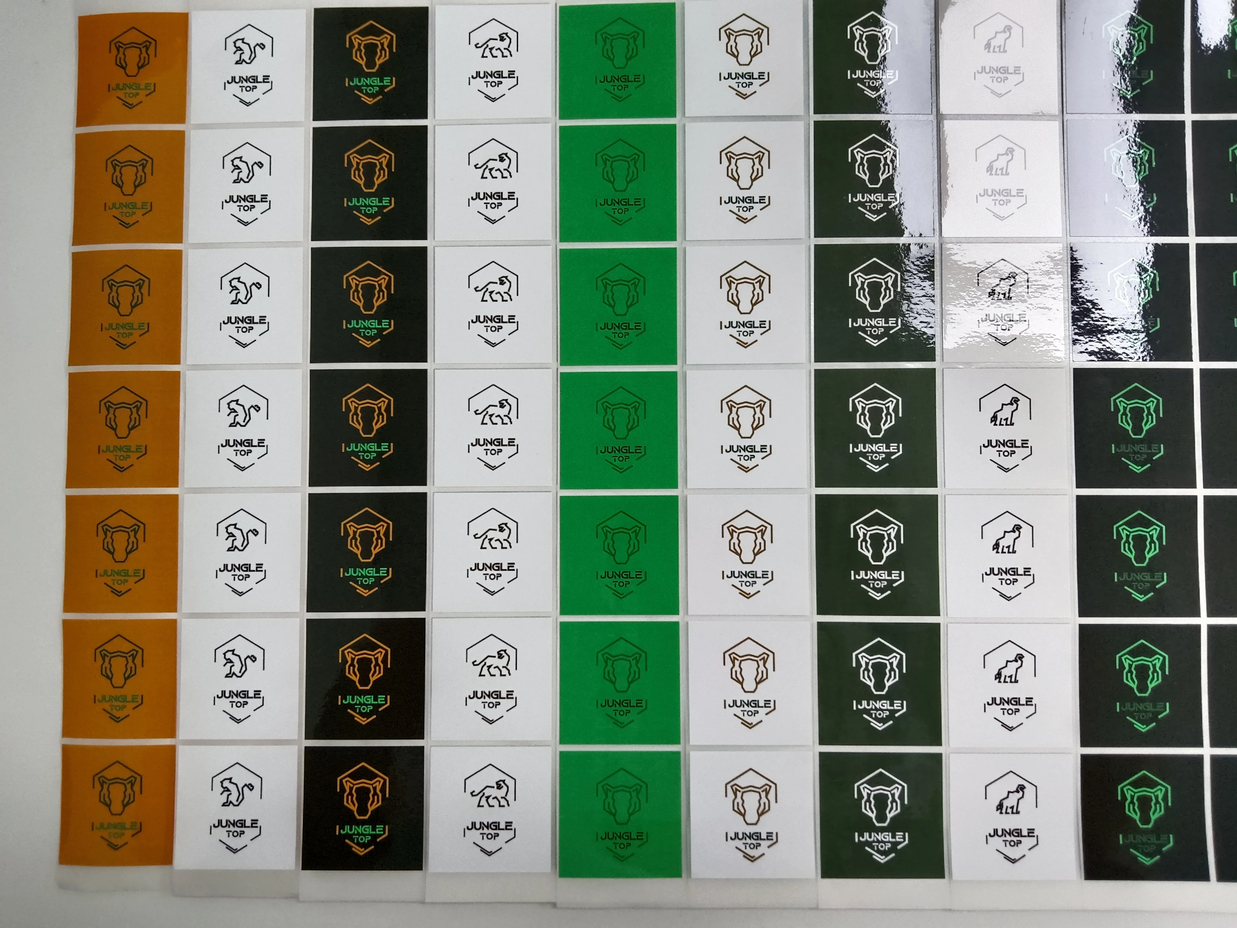 Waterproof with quick drying a4 140g glossy silver metal texture printable Vinyl inkjet label paper stickers