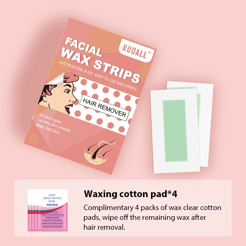Ruoall Home Use Face Waxing Kit Hair Removal Wax strips For Legs Arms Underarm Bikini