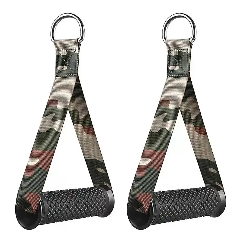 Fitness Black Rubber Foam Handle Cable Machine Attachments Pulley Fitness Exercise Handles Grips for Resistance Bands