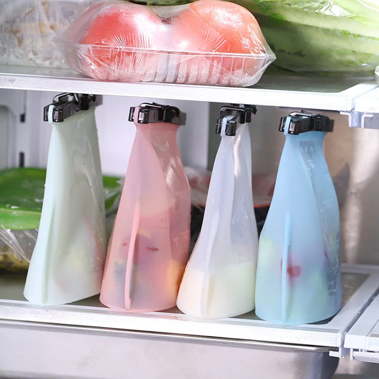 Foldable Storage Bag Reusable Silicone Food Bags
