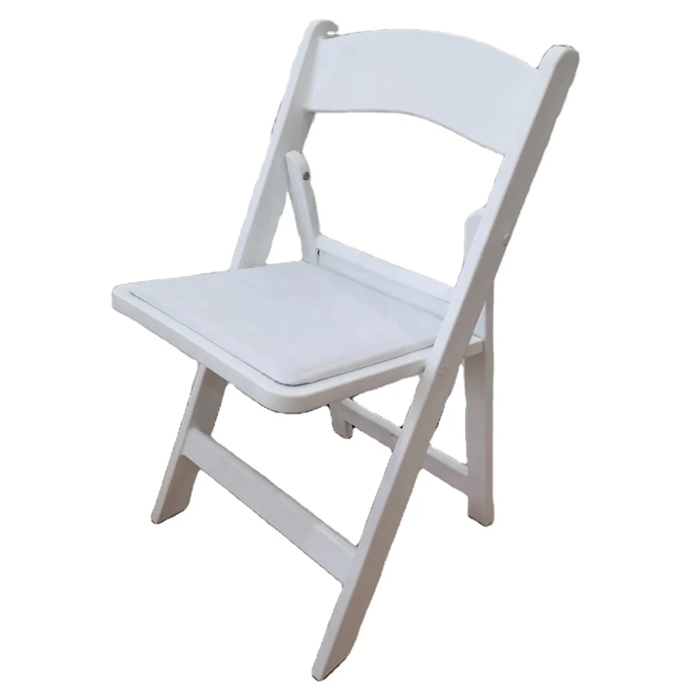 Folding Chair White Wedding Chair Beautiful Garden Chair Wholesale Practical Wooden Cartons Outdoor Wood Modern Removable 200pcs
