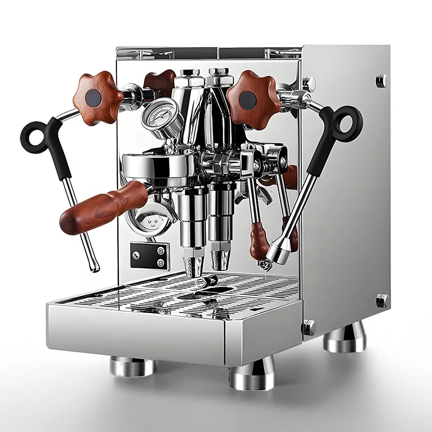 Adjustable Steam Temperature Stainless Steel Body Kahve Makinesi Latte Cappuccino Coffe Coffee Espresso Machine