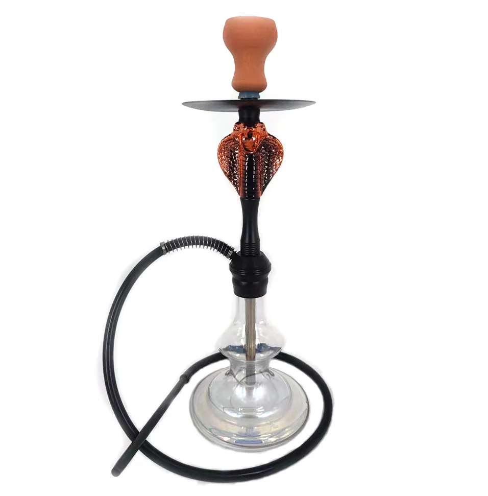 Medium size Cobra head Arabian shisha resin aluminum snake shisha hookah