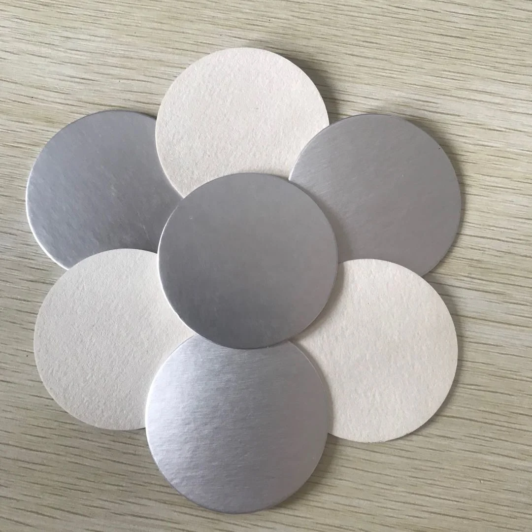 New Wholesale Safety Jars Cap Parafilm Heat Seal Aluminum Foil Sealing Liner For Plastic Food Bottles Lids