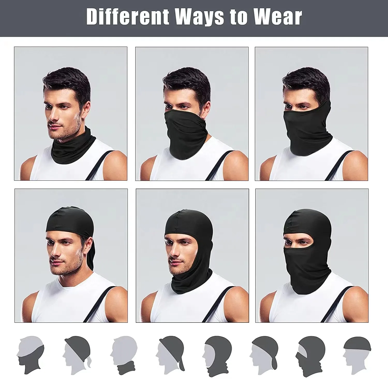 balaclava hot sale custom logo printing Full Face Cover Face Mask ski mask balaclava
