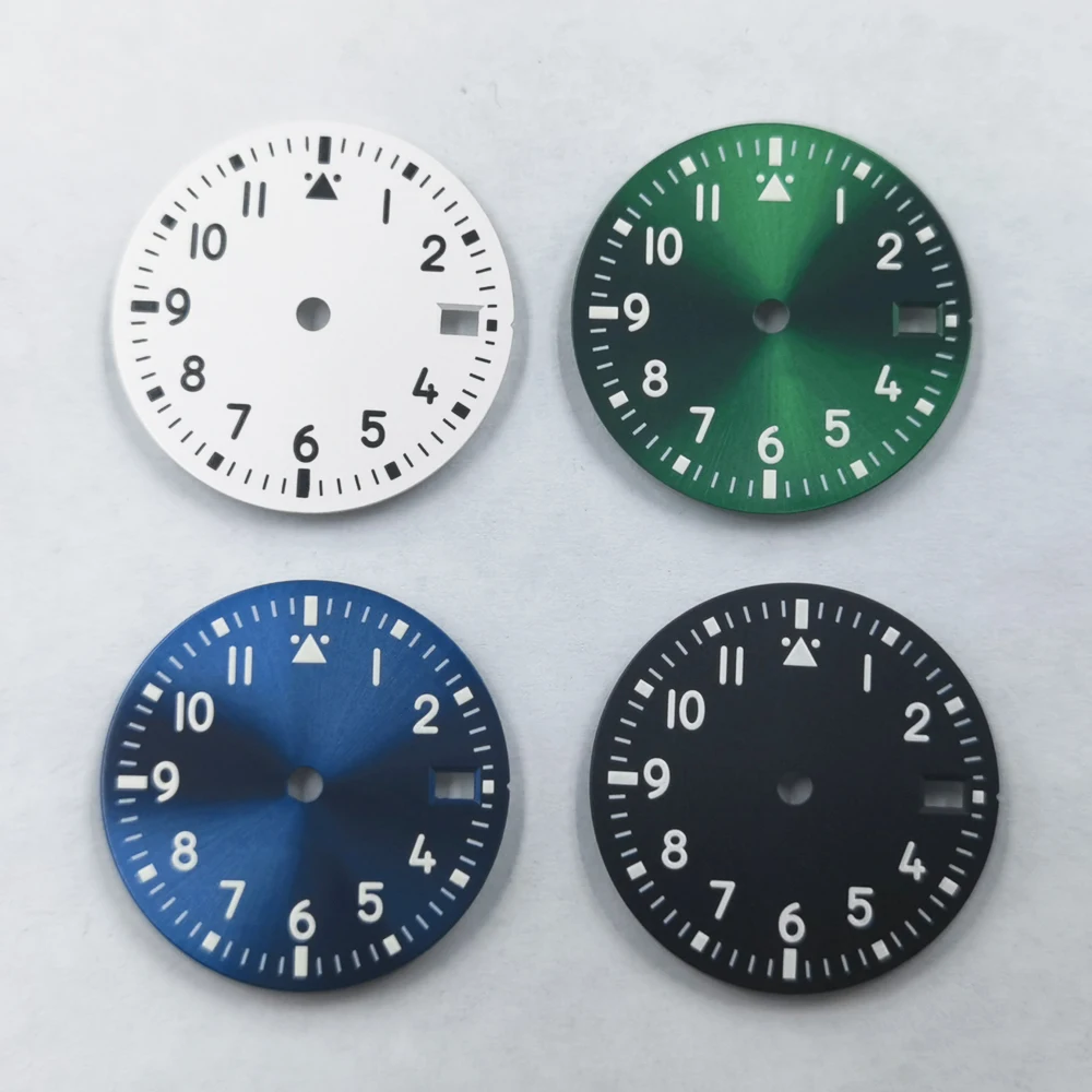 29mm Luminous Fit NH35A NH36A Movement Custom Your Own Logo Watch Sterile Dial