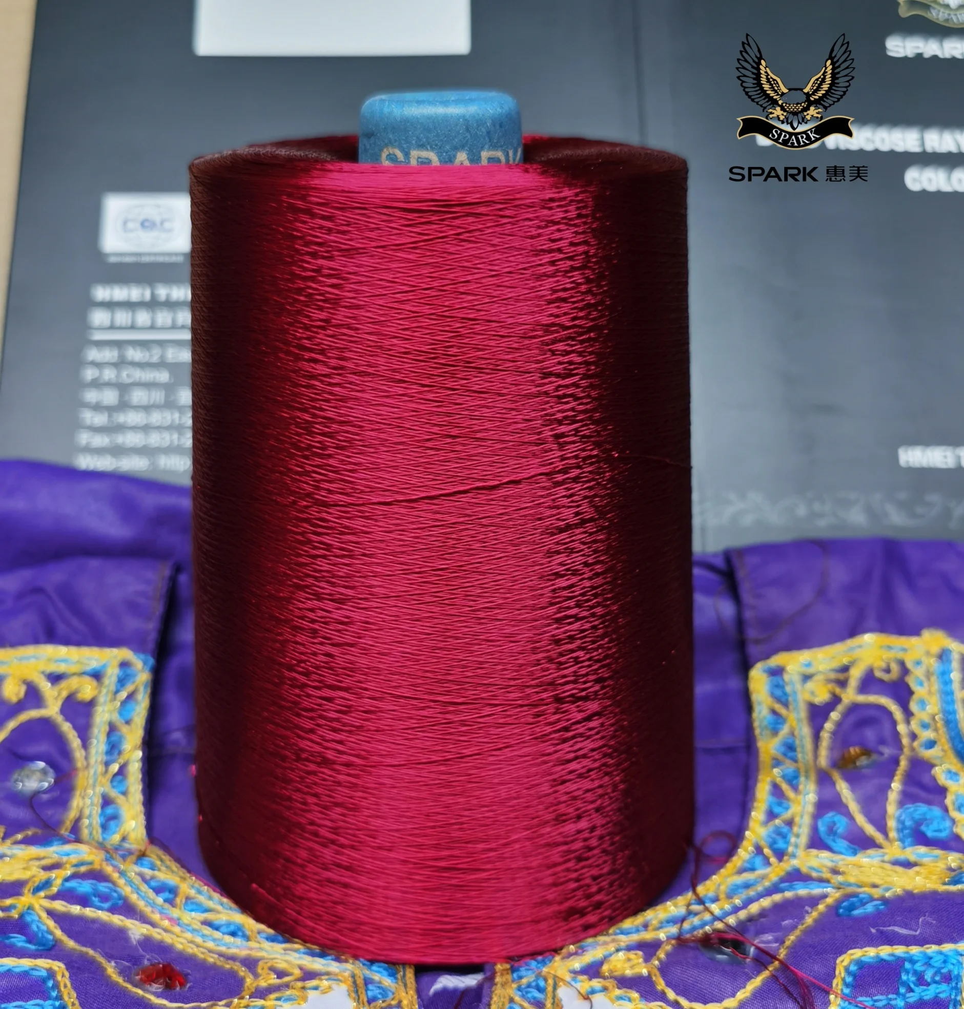 SPARK Factory Viscose Rayon Filament Yarn Stock for sale