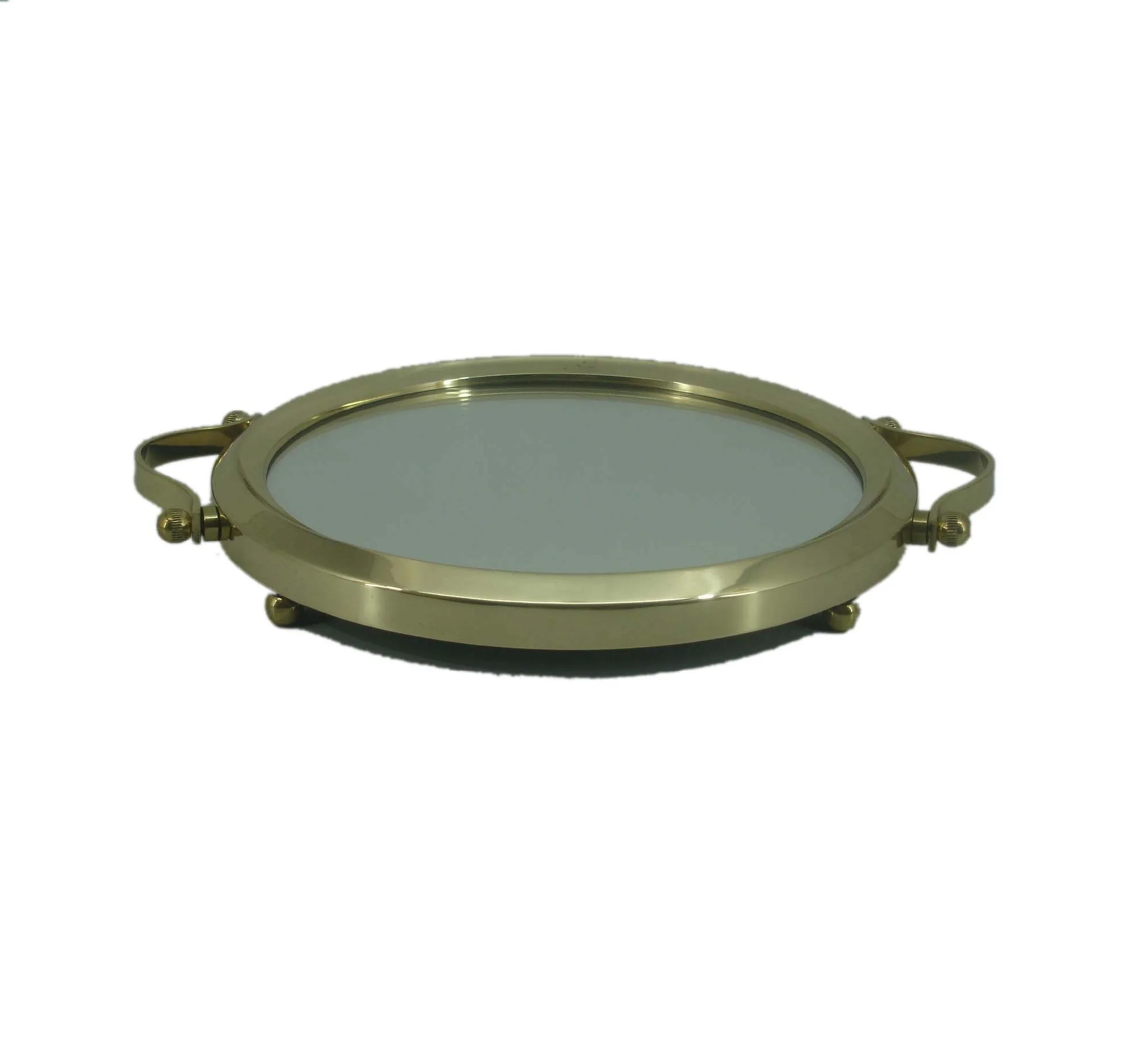 Mirror Tray Decorative Glass Tray Restaurant Supplies Wedding Tableware Decoration Serving Tray