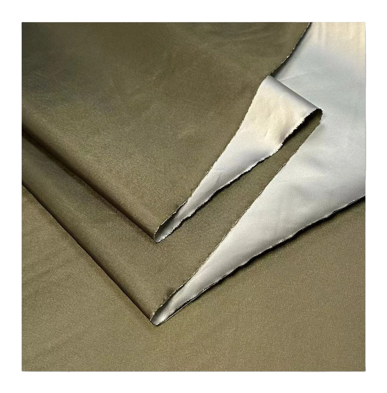 Nylon taffeta bonded TPU silver membrane fabric for Sportswear