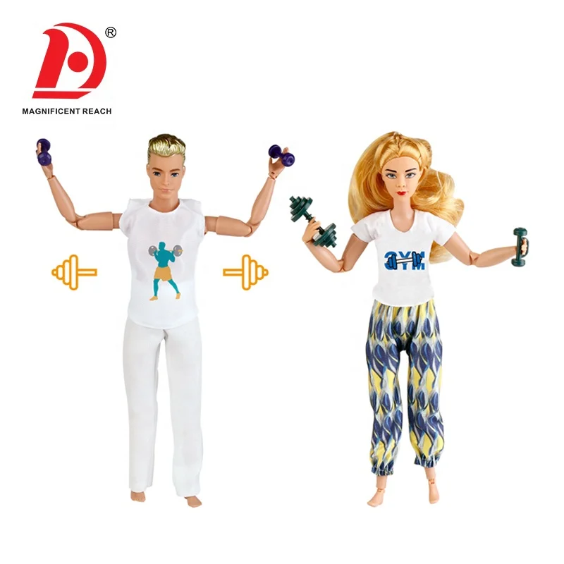 HUADA 2023 Wholesale Sport Series Cheap Plastic 11.5 Inches Livelike Movable Jointed Girl Doll Set