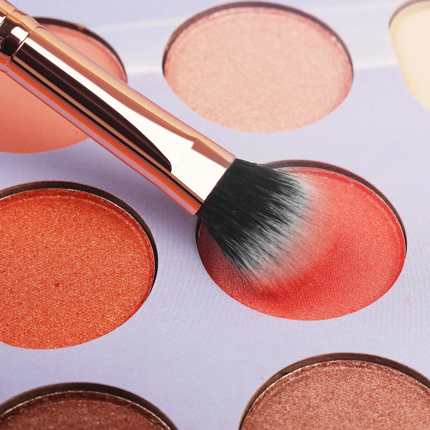 16pcs Brochas de maquillaje para sombreado Large powder brush