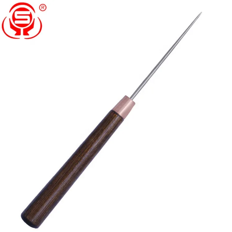 
High quality leather crafting tool slender mahogany sewing awl for making hole 