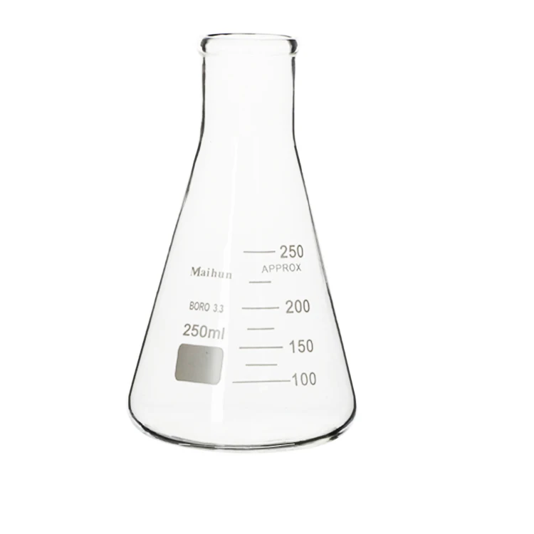 Профессиональный производитель, лабораторные принадлежности, стеклянная коническая колба с окончанием учебного класса