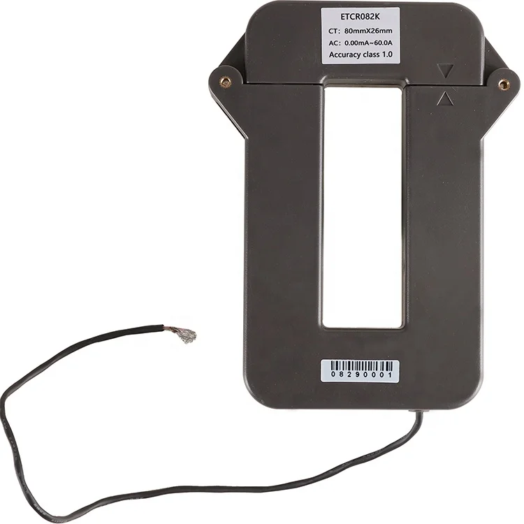 ETCR082K Split Type Flat Port Leakage Current Sensor AC 0.00mA-60.0A,80mm x26mm
