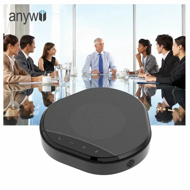 Anywii New Professional Portable Wireless Conference Speakerphone With Usb Bluetooth Conference Microphone