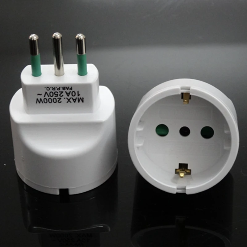 Super Reliable PC SAA Approved Italy Italian Type L to Schuko Germany France Type F plug travel adapter converter,SAA