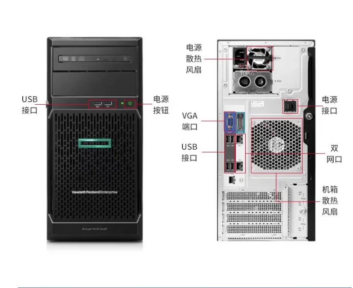 Новый высокопроизводительный микросервер Hpe Proliant Gen10 870208-aa1 Gen10 Plus компьютерный башенный сервер
