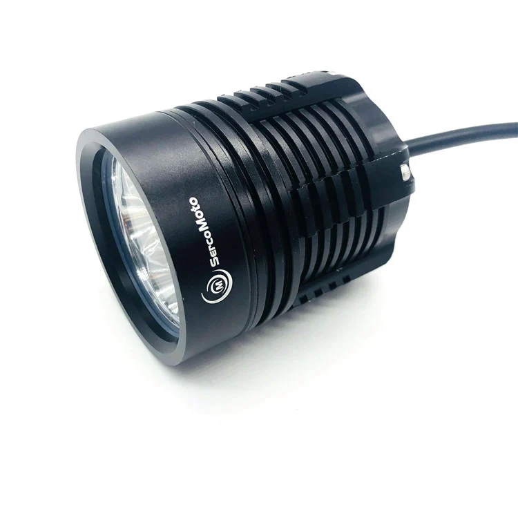 30w High Power Waterproof Driving High Beam Black Motorcycle Led Headlight