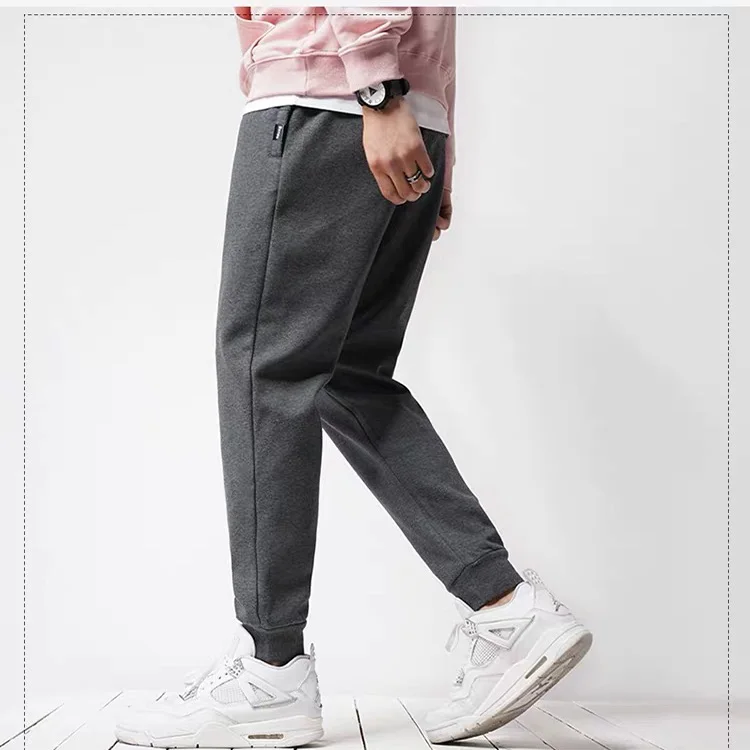 Wholesale custom LOGO embroidered printed sweatpants, blank cotton sweatpants, jogging pants for men