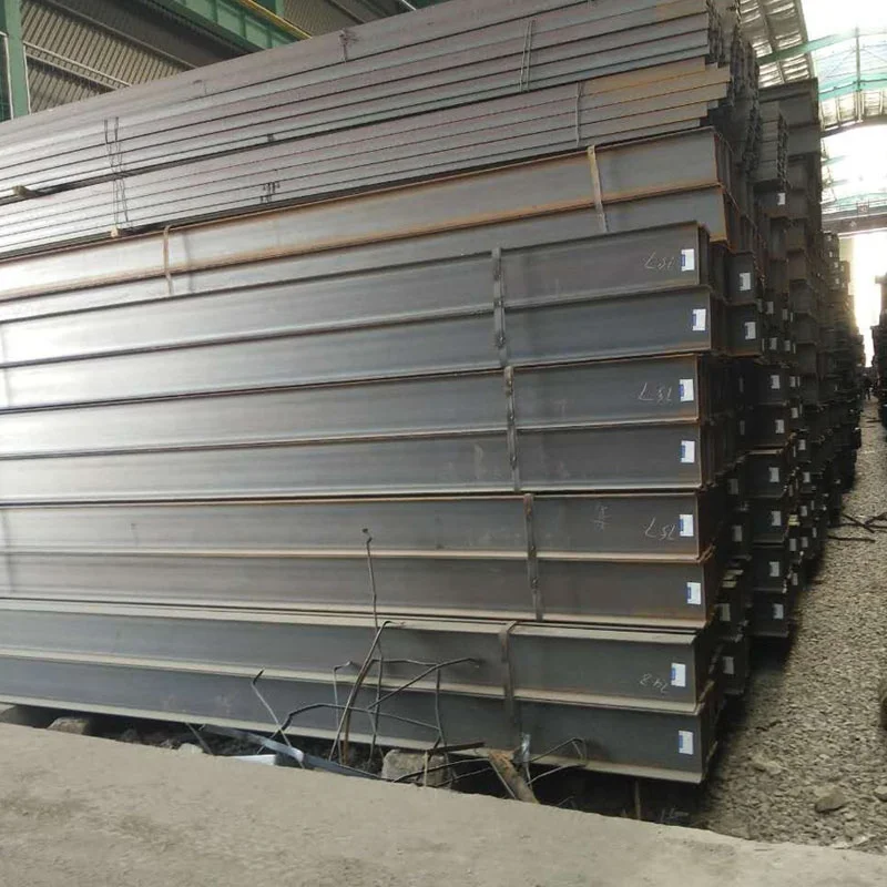 YQF Construction of H-shaped steel bridge beams with black material angle slots, steel beam structure, hot-rolled I-shaped steel